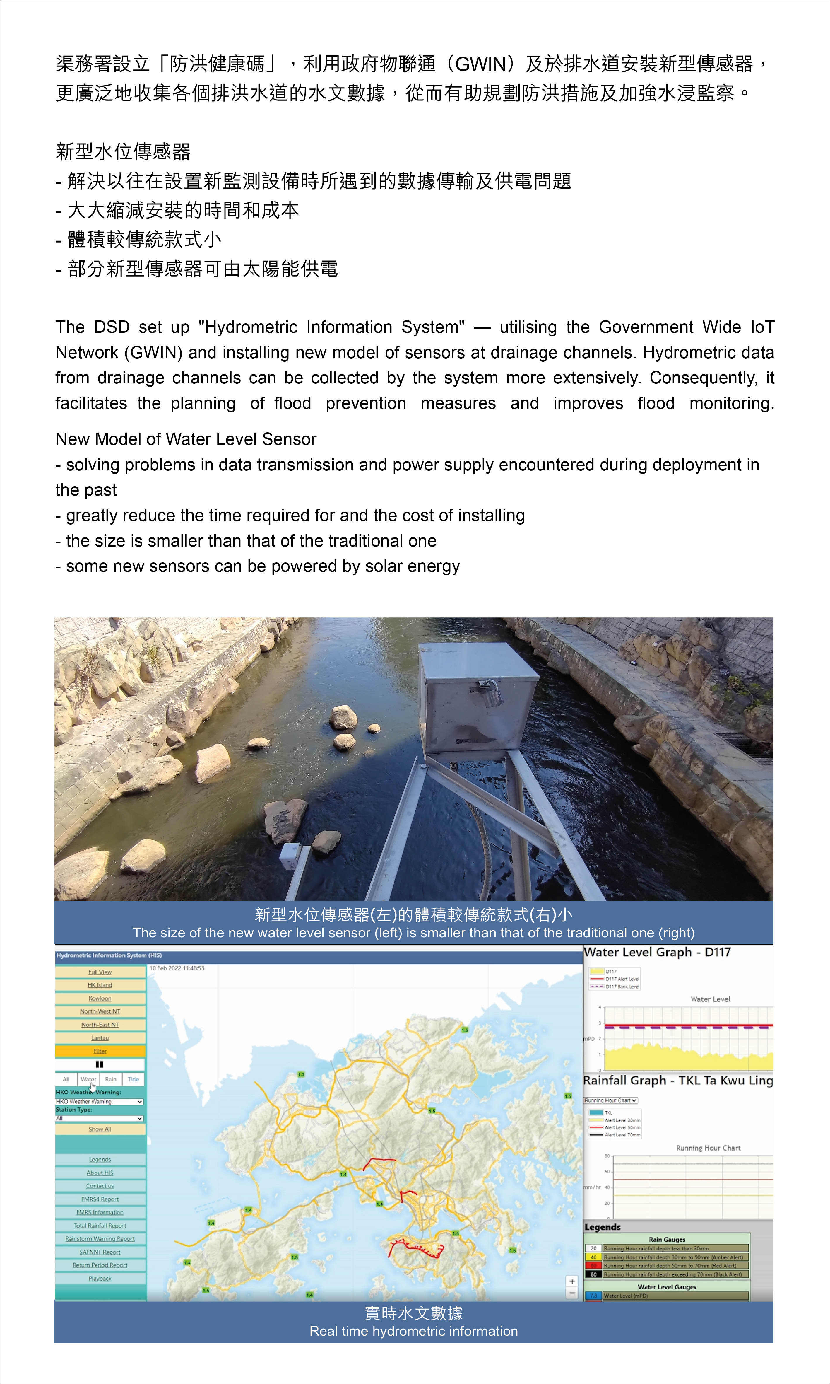 水文資訊系統「防洪健康碼」在智能排水管理及防洪工作的應用